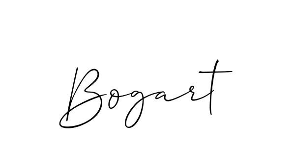 Make a beautiful signature design for name Bogart. With this signature (Allison_Script) style, you can create a handwritten signature for free. Bogart signature style 2 images and pictures png