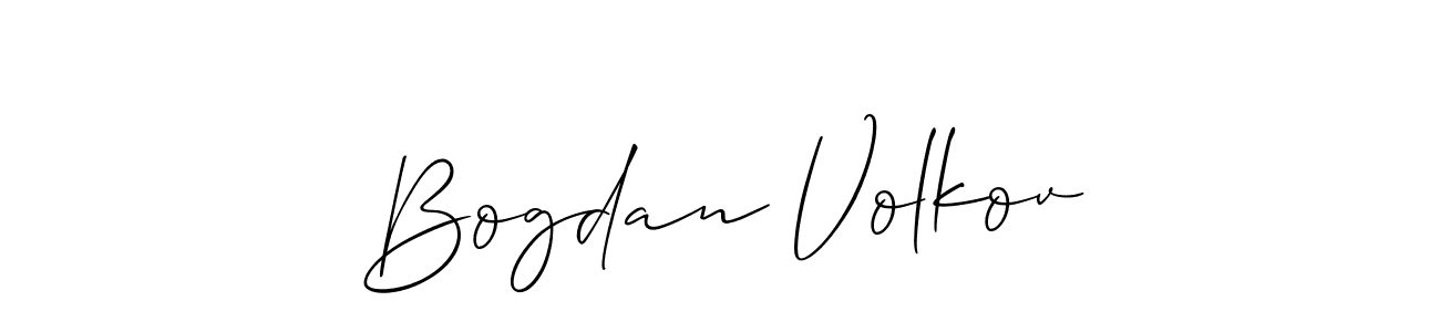 Make a beautiful signature design for name Bogdan Volkov. Use this online signature maker to create a handwritten signature for free. Bogdan Volkov signature style 2 images and pictures png