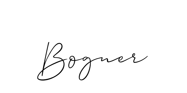 How to make Bogner name signature. Use Allison_Script style for creating short signs online. This is the latest handwritten sign. Bogner signature style 2 images and pictures png