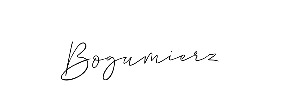 Make a beautiful signature design for name Bogumierz. With this signature (Allison_Script) style, you can create a handwritten signature for free. Bogumierz signature style 2 images and pictures png