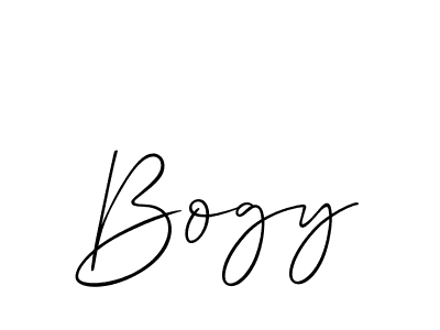 Use a signature maker to create a handwritten signature online. With this signature software, you can design (Allison_Script) your own signature for name Bogy. Bogy signature style 2 images and pictures png