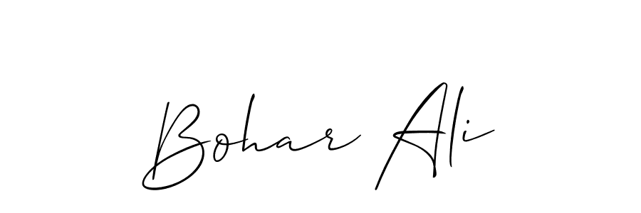 if you are searching for the best signature style for your name Bohar Ali. so please give up your signature search. here we have designed multiple signature styles  using Allison_Script. Bohar Ali signature style 2 images and pictures png