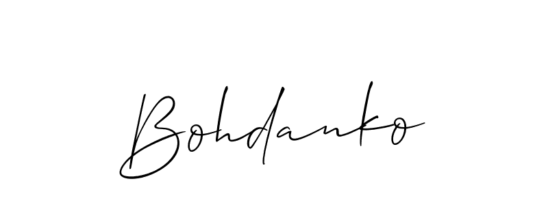 if you are searching for the best signature style for your name Bohdanko. so please give up your signature search. here we have designed multiple signature styles  using Allison_Script. Bohdanko signature style 2 images and pictures png