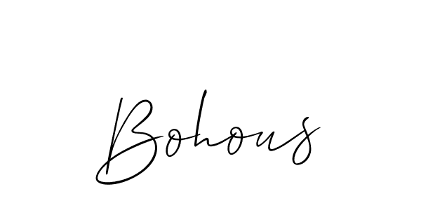 Bohous stylish signature style. Best Handwritten Sign (Allison_Script) for my name. Handwritten Signature Collection Ideas for my name Bohous. Bohous signature style 2 images and pictures png