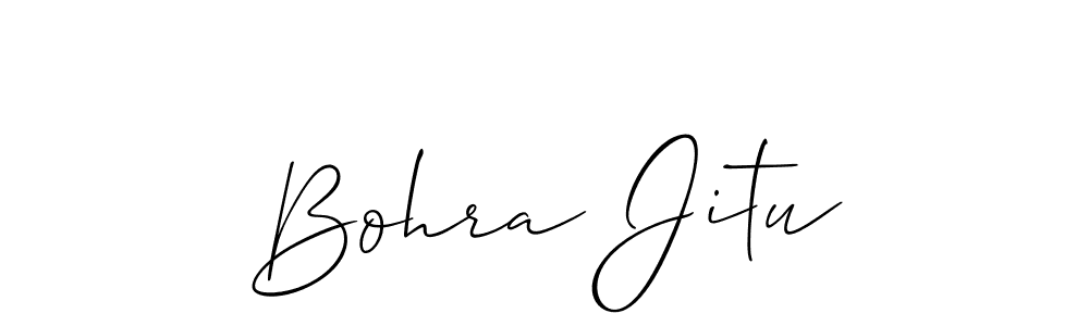 How to Draw Bohra Jitu signature style? Allison_Script is a latest design signature styles for name Bohra Jitu. Bohra Jitu signature style 2 images and pictures png