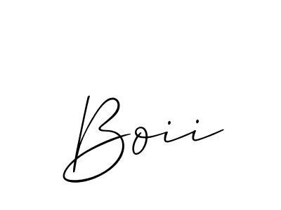 You should practise on your own different ways (Allison_Script) to write your name (Boii) in signature. don't let someone else do it for you. Boii signature style 2 images and pictures png