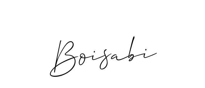 How to Draw Boisabi signature style? Allison_Script is a latest design signature styles for name Boisabi. Boisabi signature style 2 images and pictures png