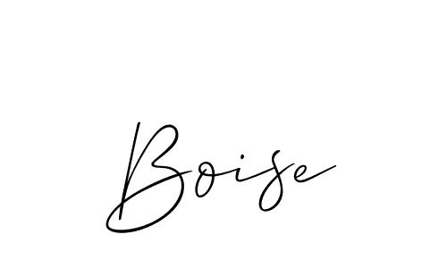 Design your own signature with our free online signature maker. With this signature software, you can create a handwritten (Allison_Script) signature for name Boise. Boise signature style 2 images and pictures png