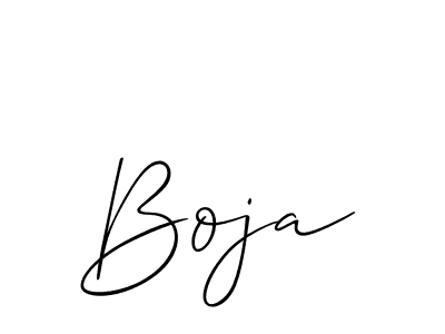 How to make Boja signature? Allison_Script is a professional autograph style. Create handwritten signature for Boja name. Boja signature style 2 images and pictures png