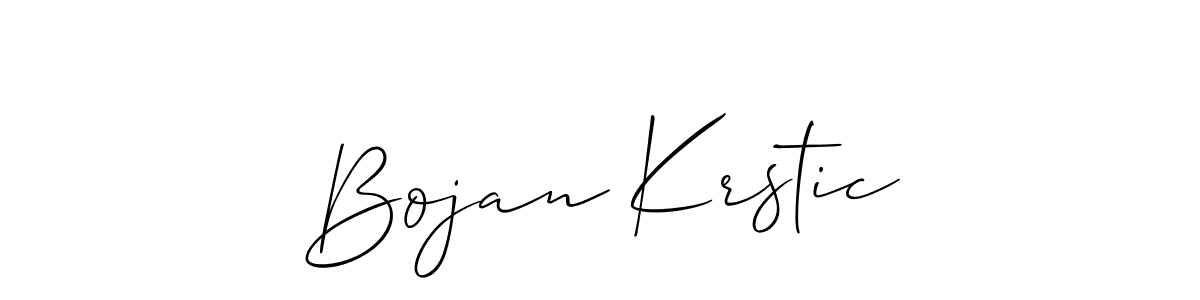 This is the best signature style for the Bojan Krstic name. Also you like these signature font (Allison_Script). Mix name signature. Bojan Krstic signature style 2 images and pictures png