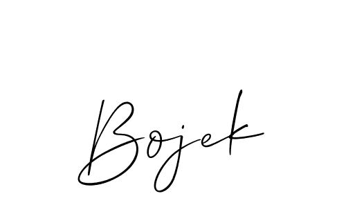 How to Draw Bojek signature style? Allison_Script is a latest design signature styles for name Bojek. Bojek signature style 2 images and pictures png