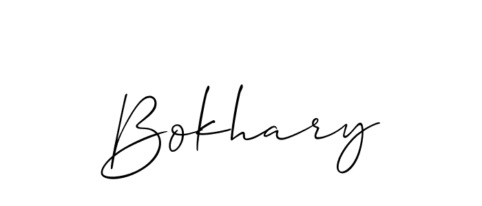 Also we have Bokhary name is the best signature style. Create professional handwritten signature collection using Allison_Script autograph style. Bokhary signature style 2 images and pictures png