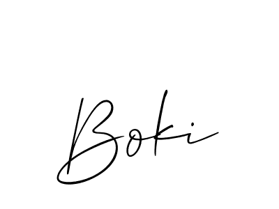 Create a beautiful signature design for name Boki. With this signature (Allison_Script) fonts, you can make a handwritten signature for free. Boki signature style 2 images and pictures png