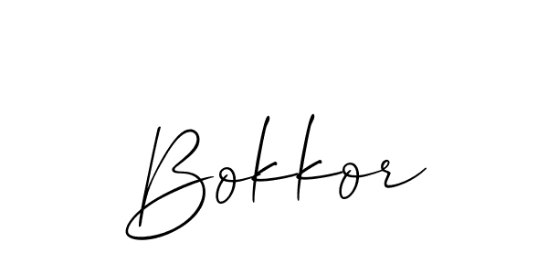 Also we have Bokkor name is the best signature style. Create professional handwritten signature collection using Allison_Script autograph style. Bokkor signature style 2 images and pictures png