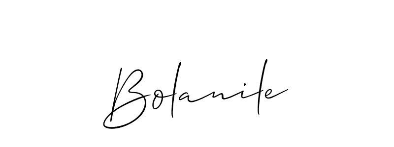 How to make Bolanile signature? Allison_Script is a professional autograph style. Create handwritten signature for Bolanile name. Bolanile signature style 2 images and pictures png