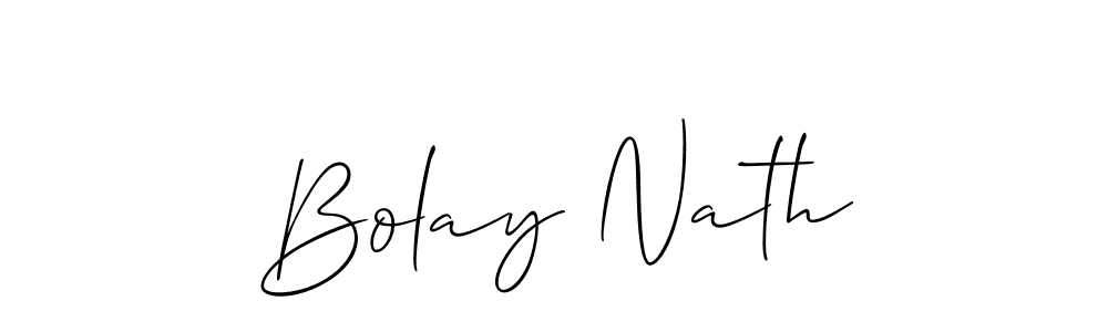 Also we have Bolay Nath name is the best signature style. Create professional handwritten signature collection using Allison_Script autograph style. Bolay Nath signature style 2 images and pictures png