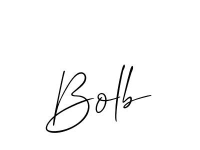 How to make Bolb signature? Allison_Script is a professional autograph style. Create handwritten signature for Bolb name. Bolb signature style 2 images and pictures png