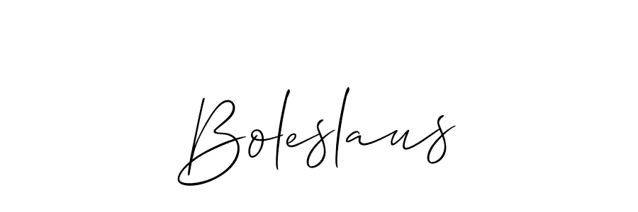 Make a beautiful signature design for name Boleslaus. With this signature (Allison_Script) style, you can create a handwritten signature for free. Boleslaus signature style 2 images and pictures png