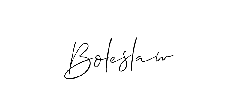 It looks lik you need a new signature style for name Boleslaw. Design unique handwritten (Allison_Script) signature with our free signature maker in just a few clicks. Boleslaw signature style 2 images and pictures png