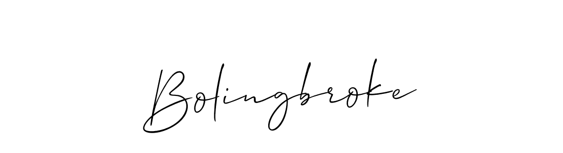 How to make Bolingbroke signature? Allison_Script is a professional autograph style. Create handwritten signature for Bolingbroke name. Bolingbroke signature style 2 images and pictures png