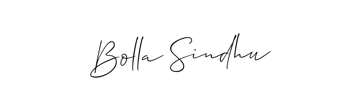 if you are searching for the best signature style for your name Bolla Sindhu. so please give up your signature search. here we have designed multiple signature styles  using Allison_Script. Bolla Sindhu signature style 2 images and pictures png