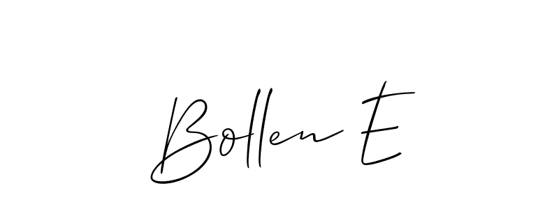 This is the best signature style for the Bollen E name. Also you like these signature font (Allison_Script). Mix name signature. Bollen E signature style 2 images and pictures png