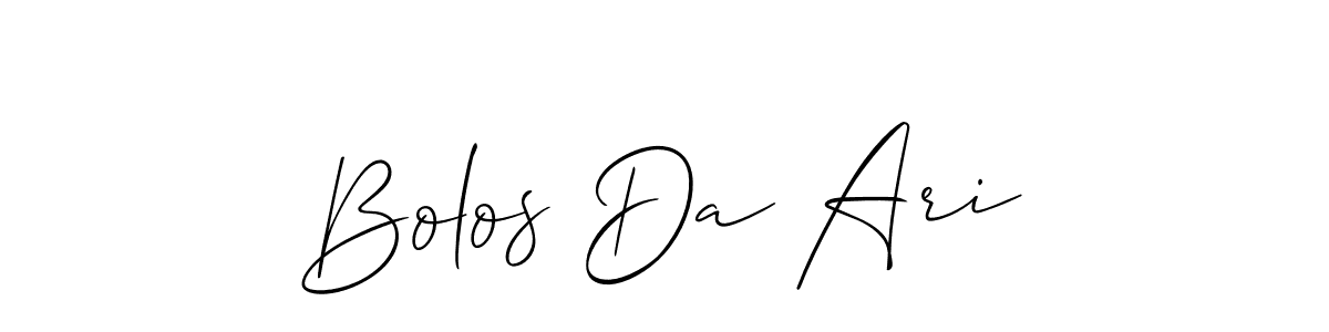 You should practise on your own different ways (Allison_Script) to write your name (Bolos Da Ari) in signature. don't let someone else do it for you. Bolos Da Ari signature style 2 images and pictures png