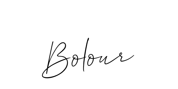 Allison_Script is a professional signature style that is perfect for those who want to add a touch of class to their signature. It is also a great choice for those who want to make their signature more unique. Get Bolour name to fancy signature for free. Bolour signature style 2 images and pictures png