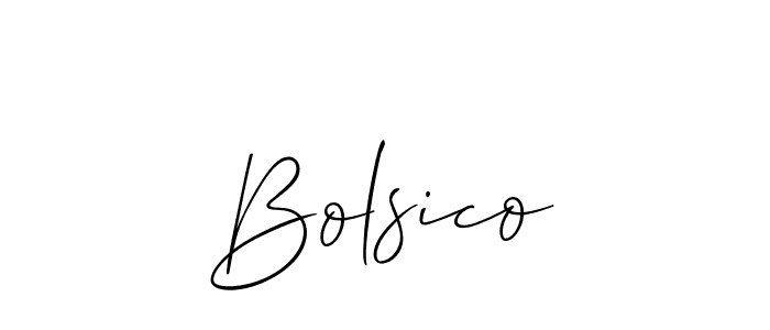 Also we have Bolsico name is the best signature style. Create professional handwritten signature collection using Allison_Script autograph style. Bolsico signature style 2 images and pictures png