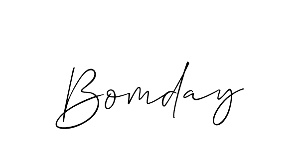 Similarly Allison_Script is the best handwritten signature design. Signature creator online .You can use it as an online autograph creator for name Bomday. Bomday signature style 2 images and pictures png