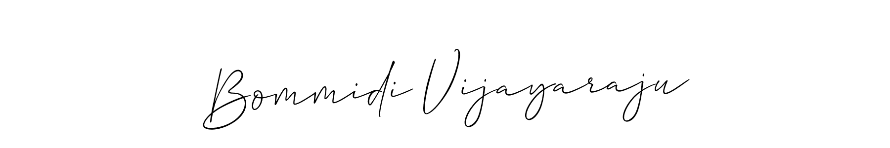Allison_Script is a professional signature style that is perfect for those who want to add a touch of class to their signature. It is also a great choice for those who want to make their signature more unique. Get Bommidi Vijayaraju name to fancy signature for free. Bommidi Vijayaraju signature style 2 images and pictures png