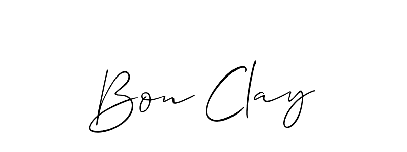 How to Draw Bon Clay signature style? Allison_Script is a latest design signature styles for name Bon Clay. Bon Clay signature style 2 images and pictures png