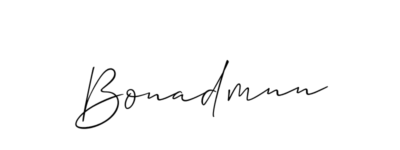 You can use this online signature creator to create a handwritten signature for the name Bonadmnn. This is the best online autograph maker. Bonadmnn signature style 2 images and pictures png