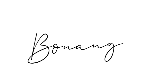 It looks lik you need a new signature style for name Bonang. Design unique handwritten (Allison_Script) signature with our free signature maker in just a few clicks. Bonang signature style 2 images and pictures png