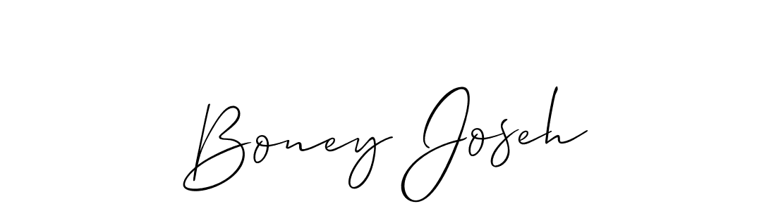 Allison_Script is a professional signature style that is perfect for those who want to add a touch of class to their signature. It is also a great choice for those who want to make their signature more unique. Get Boney Joseh name to fancy signature for free. Boney Joseh signature style 2 images and pictures png