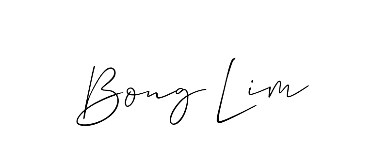 You should practise on your own different ways (Allison_Script) to write your name (Bong Lim) in signature. don't let someone else do it for you. Bong Lim signature style 2 images and pictures png