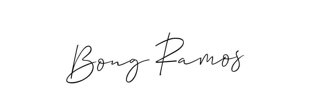 It looks lik you need a new signature style for name Bong Ramos. Design unique handwritten (Allison_Script) signature with our free signature maker in just a few clicks. Bong Ramos signature style 2 images and pictures png