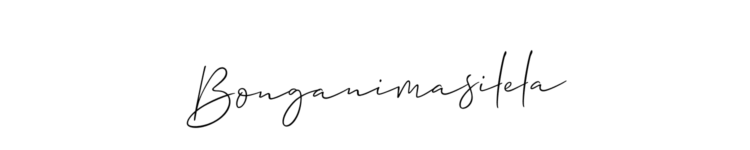 You should practise on your own different ways (Allison_Script) to write your name (Bonganimasilela) in signature. don't let someone else do it for you. Bonganimasilela signature style 2 images and pictures png