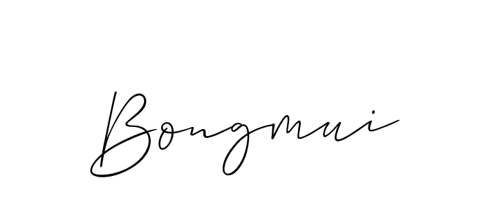 Make a beautiful signature design for name Bongmui. With this signature (Allison_Script) style, you can create a handwritten signature for free. Bongmui signature style 2 images and pictures png