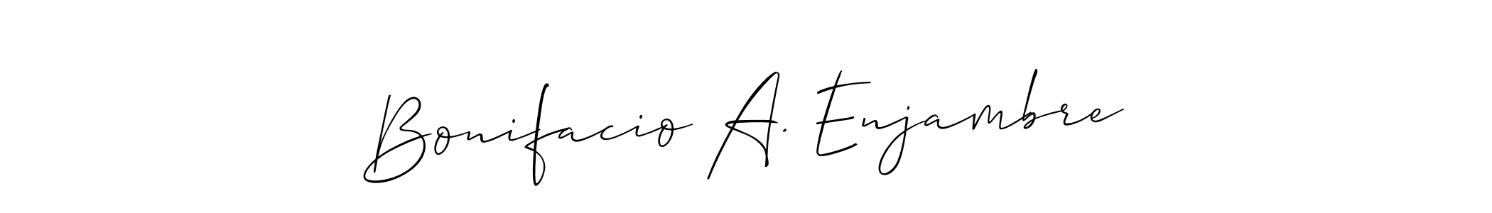 Check out images of Autograph of Bonifacio A. Enjambre name. Actor Bonifacio A. Enjambre Signature Style. Allison_Script is a professional sign style online. Bonifacio A. Enjambre signature style 2 images and pictures png