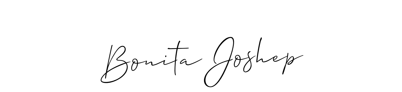 Make a short Bonita Joshep signature style. Manage your documents anywhere anytime using Allison_Script. Create and add eSignatures, submit forms, share and send files easily. Bonita Joshep signature style 2 images and pictures png