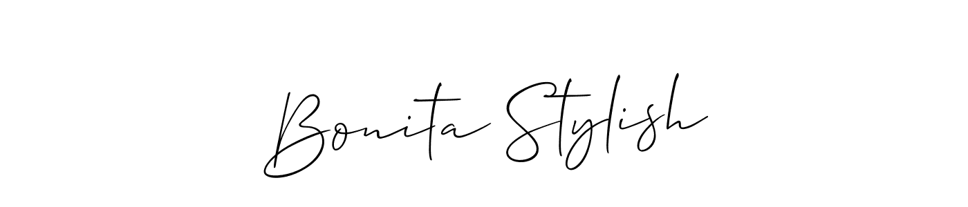 How to Draw Bonita Stylish signature style? Allison_Script is a latest design signature styles for name Bonita Stylish. Bonita Stylish signature style 2 images and pictures png