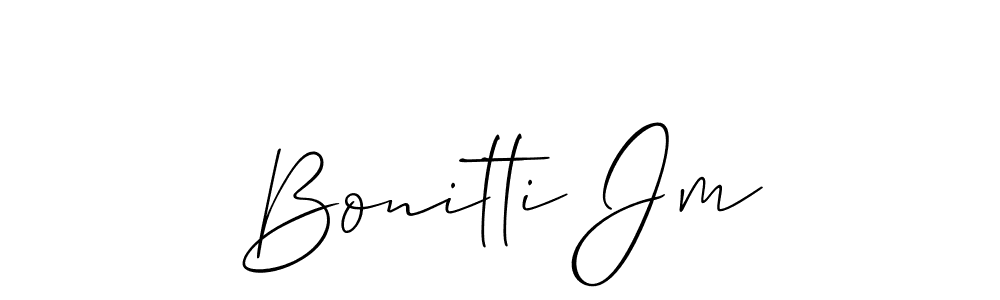 Make a beautiful signature design for name Bonitti Jm. Use this online signature maker to create a handwritten signature for free. Bonitti Jm signature style 2 images and pictures png