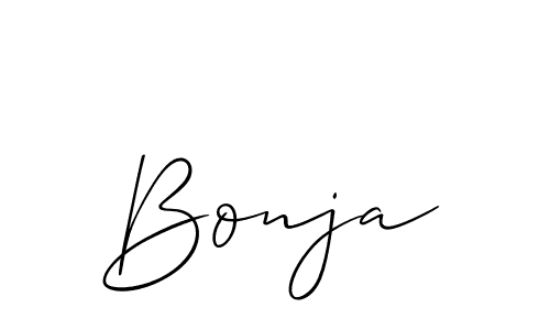 Allison_Script is a professional signature style that is perfect for those who want to add a touch of class to their signature. It is also a great choice for those who want to make their signature more unique. Get Bonja name to fancy signature for free. Bonja signature style 2 images and pictures png