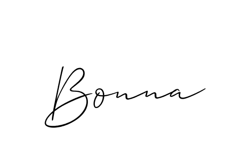 Best and Professional Signature Style for Bonna. Allison_Script Best Signature Style Collection. Bonna signature style 2 images and pictures png