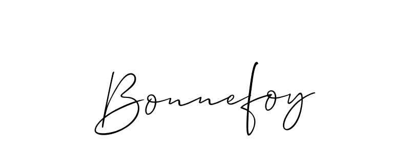 Best and Professional Signature Style for Bonnefoy. Allison_Script Best Signature Style Collection. Bonnefoy signature style 2 images and pictures png