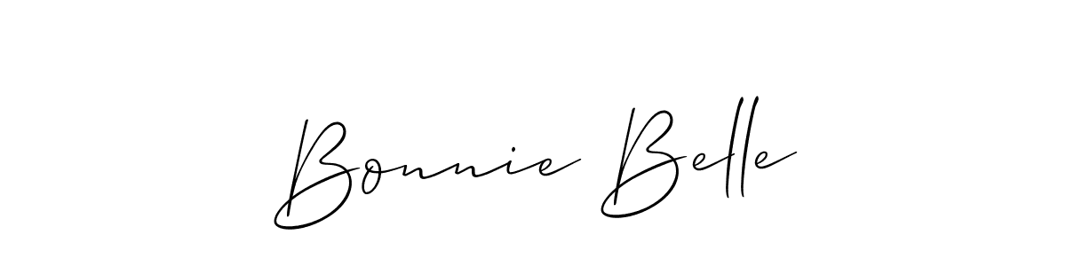 How to Draw Bonnie Belle signature style? Allison_Script is a latest design signature styles for name Bonnie Belle. Bonnie Belle signature style 2 images and pictures png