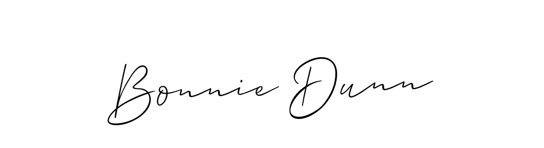 How to make Bonnie Dunn name signature. Use Allison_Script style for creating short signs online. This is the latest handwritten sign. Bonnie Dunn signature style 2 images and pictures png