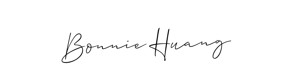 How to make Bonnie Huang name signature. Use Allison_Script style for creating short signs online. This is the latest handwritten sign. Bonnie Huang signature style 2 images and pictures png