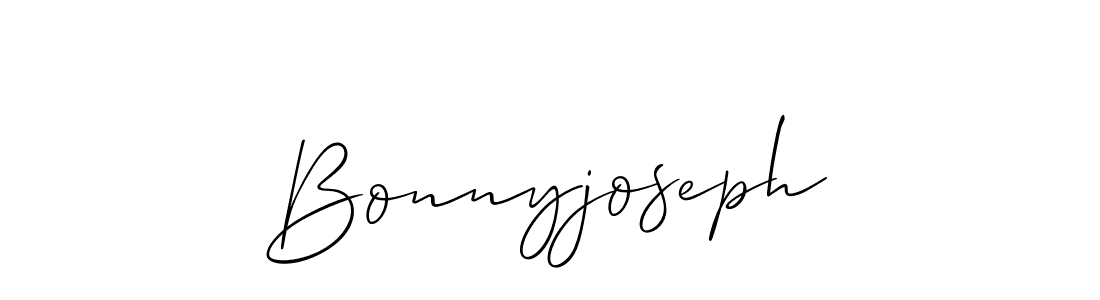 Allison_Script is a professional signature style that is perfect for those who want to add a touch of class to their signature. It is also a great choice for those who want to make their signature more unique. Get Bonnyjoseph name to fancy signature for free. Bonnyjoseph signature style 2 images and pictures png